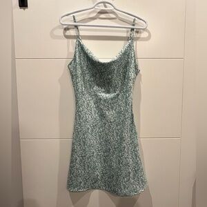 Green Floral Slip Dress